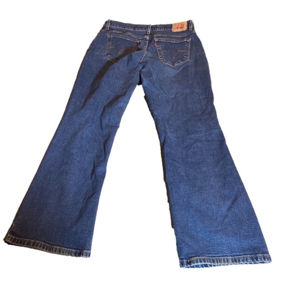 LEVIS 550 CLASSIC RELAXED BOOTCUT STRETCH DENIM Jeans WOMENS 14M MID RISE GUC - Picture 9 of 9